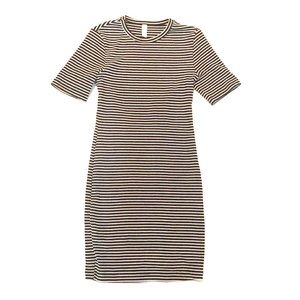 American Apparel black & white striped dress